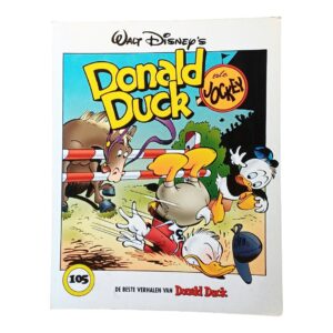 walt disney's donald duck als jockey